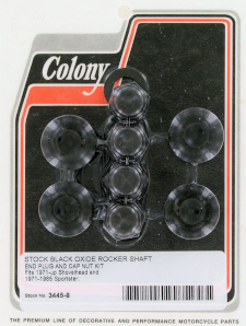 ROCKER SHAFT NUT KIT BLACK OXIDE
